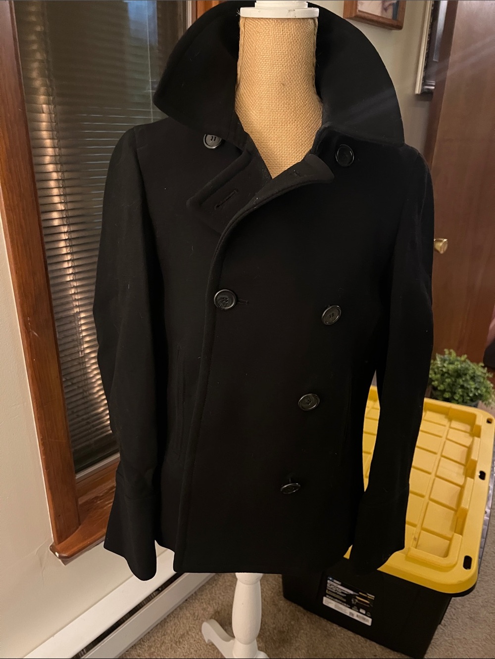 J CREW CREPE PEA COAT